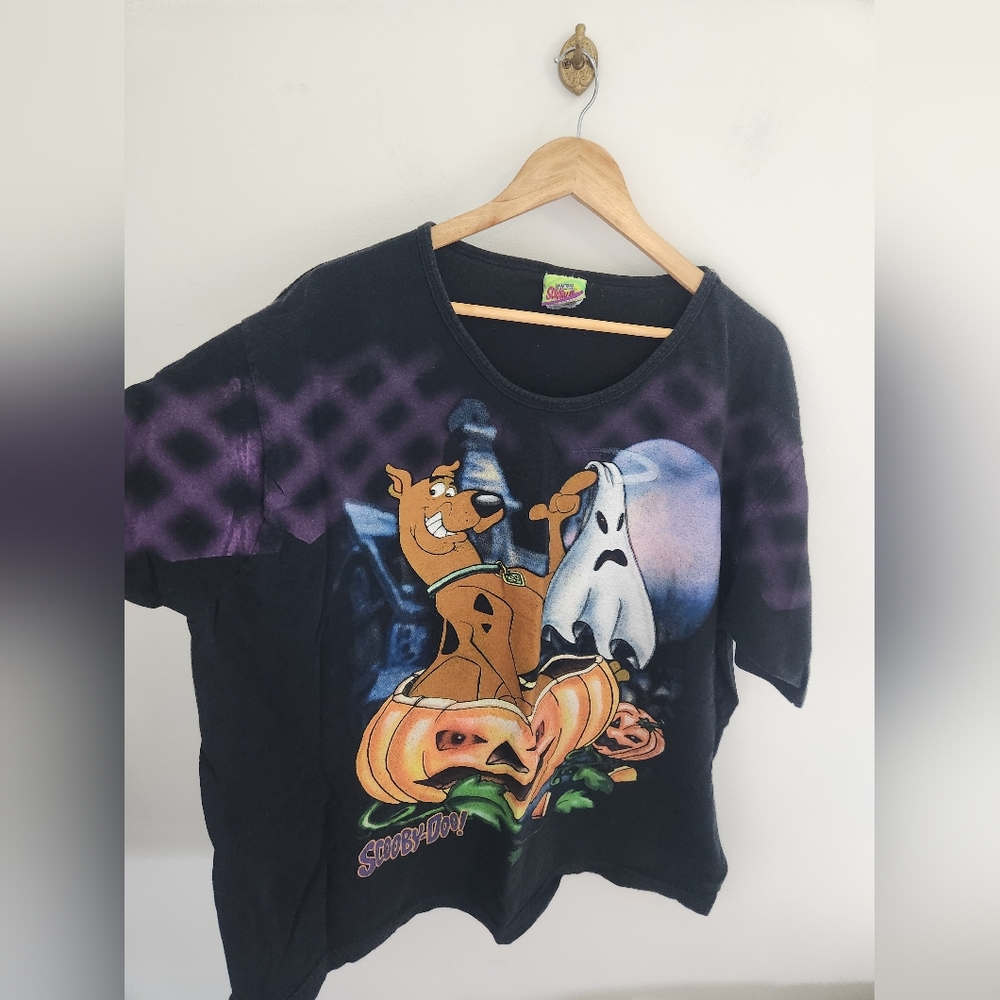 Vintage 1999 Scooby Doo Cartoon Network Halloween Womens Graphic Tee Size XL/XXL